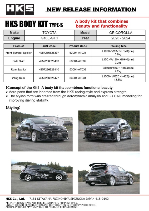 Picture of HKS Premium Body Kits - 53004-AT031