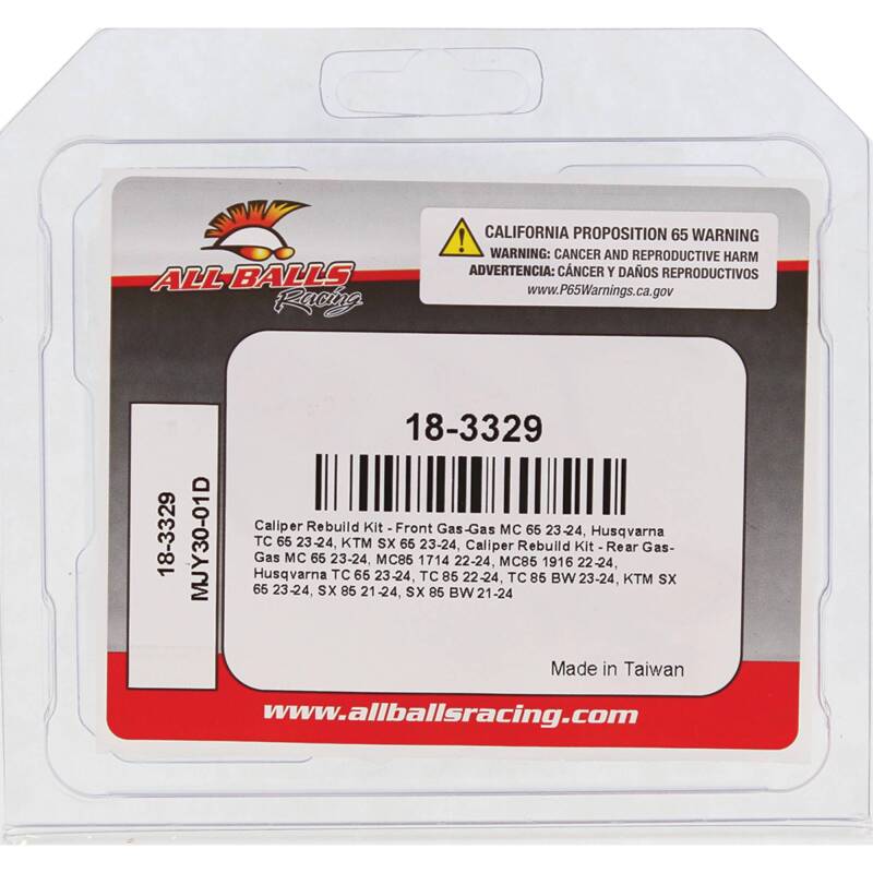 Picture of All Balls Racing ABR Caliper Rebuild Kits Brake Caliper Rebuild Kits - 18-3329