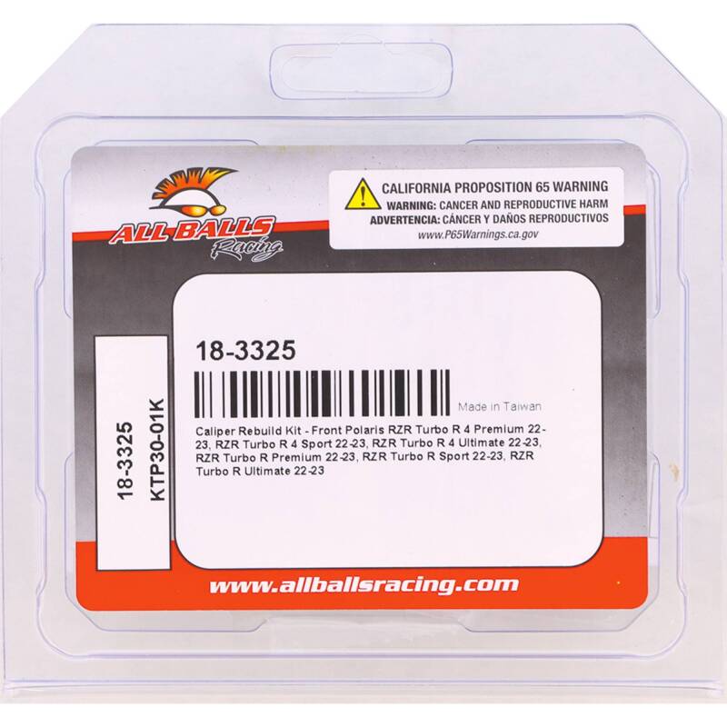 Picture of All Balls Racing ABR Caliper Rebuild Kits Brake Caliper Rebuild Kits - 18-3325