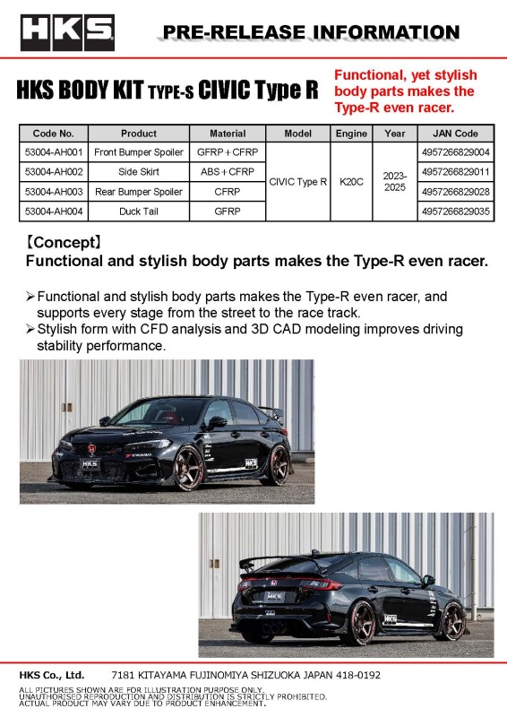Picture of HKS Premium Body Kits - 53004-AH003