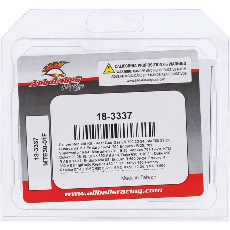 Picture of All Balls Racing ABR Caliper Rebuild Kits Brake Caliper Rebuild Kits - 18-3337