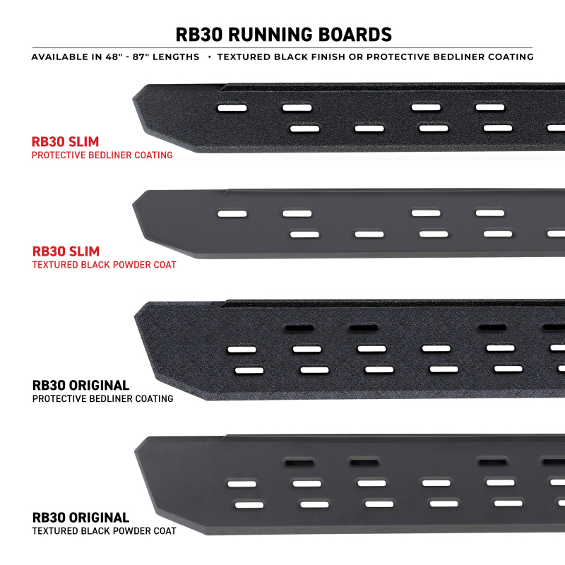 Picture of Go Rhino GOR RB30 Slim Running Boards - 69630687ST