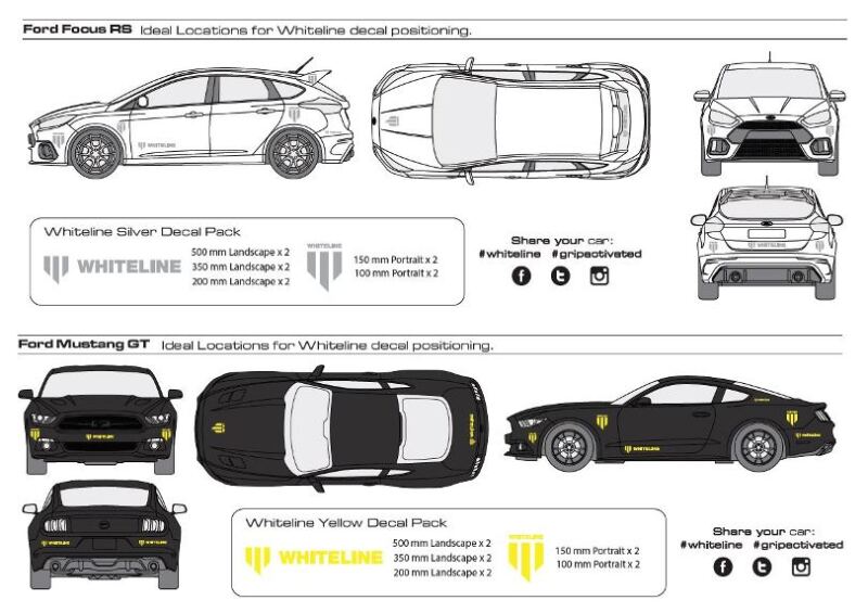 Picture of Whiteline WL Decals Stickers/Decals/Banners - KWM003