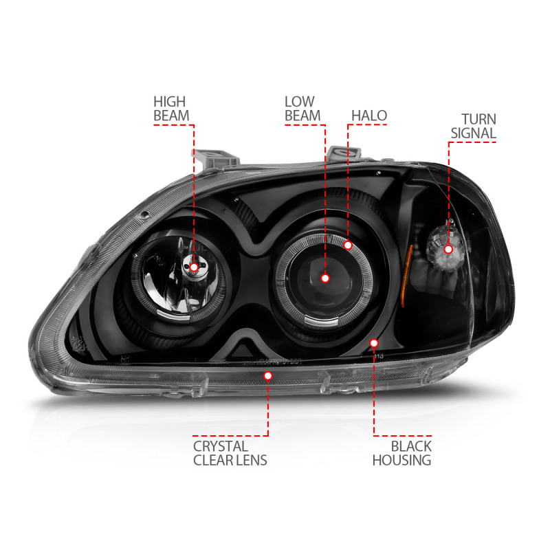 Picture of ANZO ANZ LED/Projector Headlights - 121068