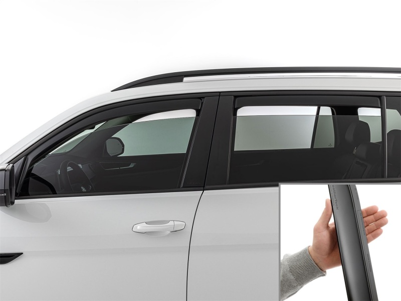 Picture of WeatherTech WT Deflector-Combo-Matte Black Wind Deflectors - 82923IMB