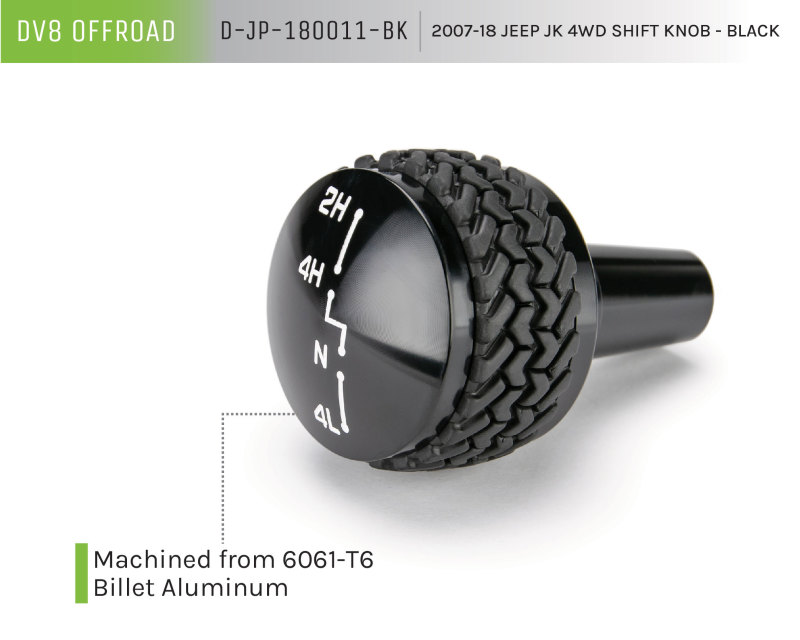 Picture of DV8 Offroad DVE Shift Knobs - D-JP-180011-BK