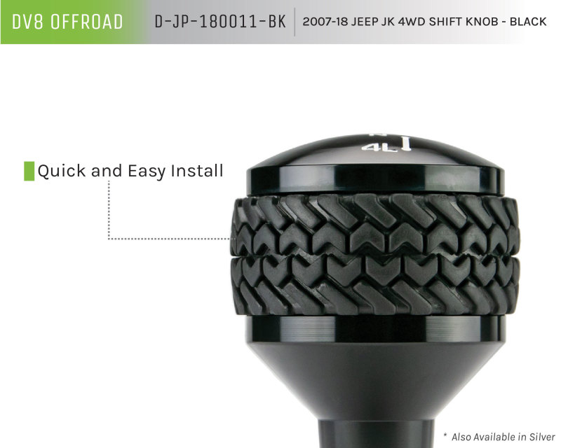 Picture of DV8 Offroad DVE Shift Knobs - D-JP-180011-BK