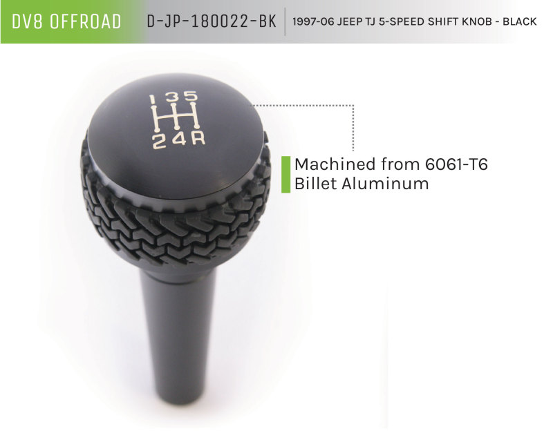 Picture of DV8 Offroad DVE Shift Knobs - D-JP-180022-BK