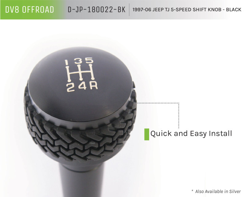 Picture of DV8 Offroad DVE Shift Knobs - D-JP-180022-BK