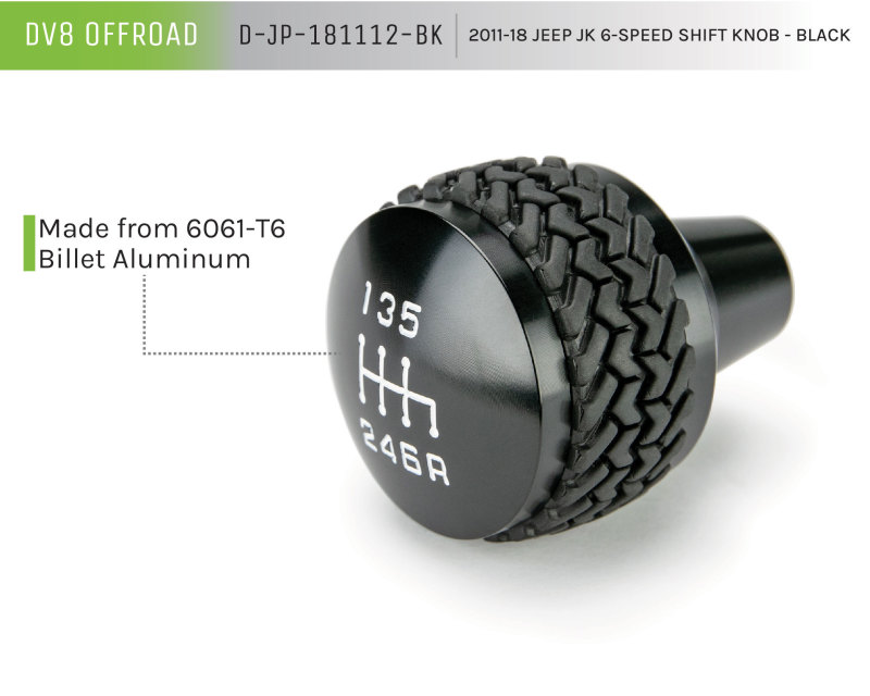 Picture of DV8 Offroad DVE Shift Knobs - D-JP-181112-BK