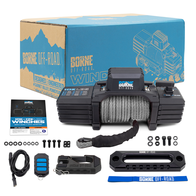 Picture of Borne Off-Road BRN 10K Winch Winches - BNWN-10-SGR