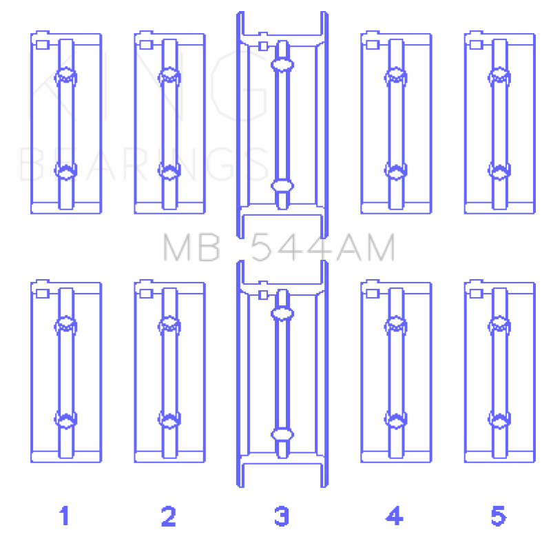 Picture of King Engine Bearings KING Performance Main Bearings - MB544AM