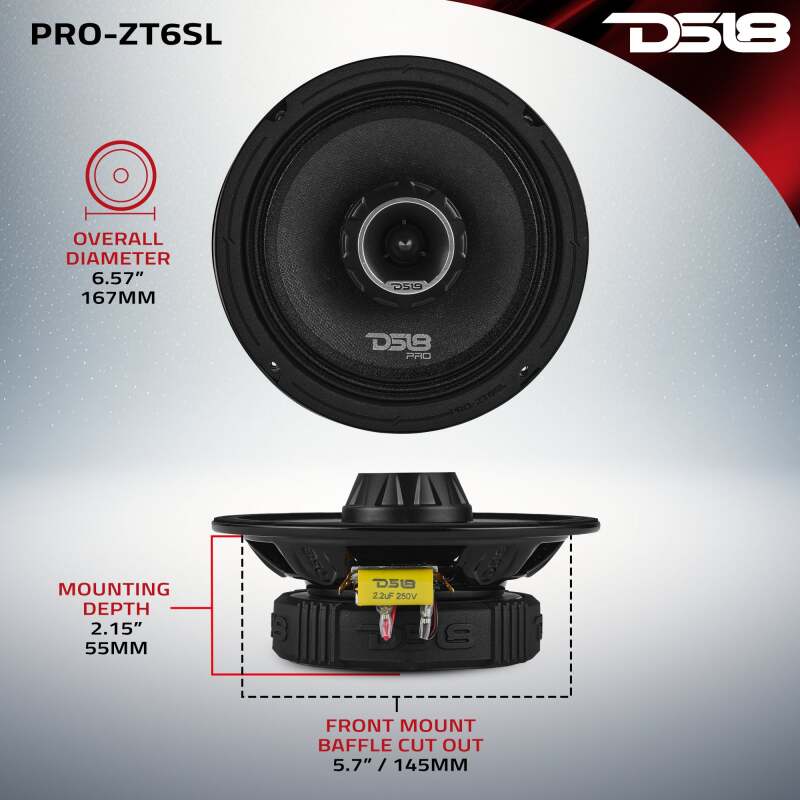 Picture of DS18 DSE PRO-ZT Loudspeakers - PRO-ZT6SL