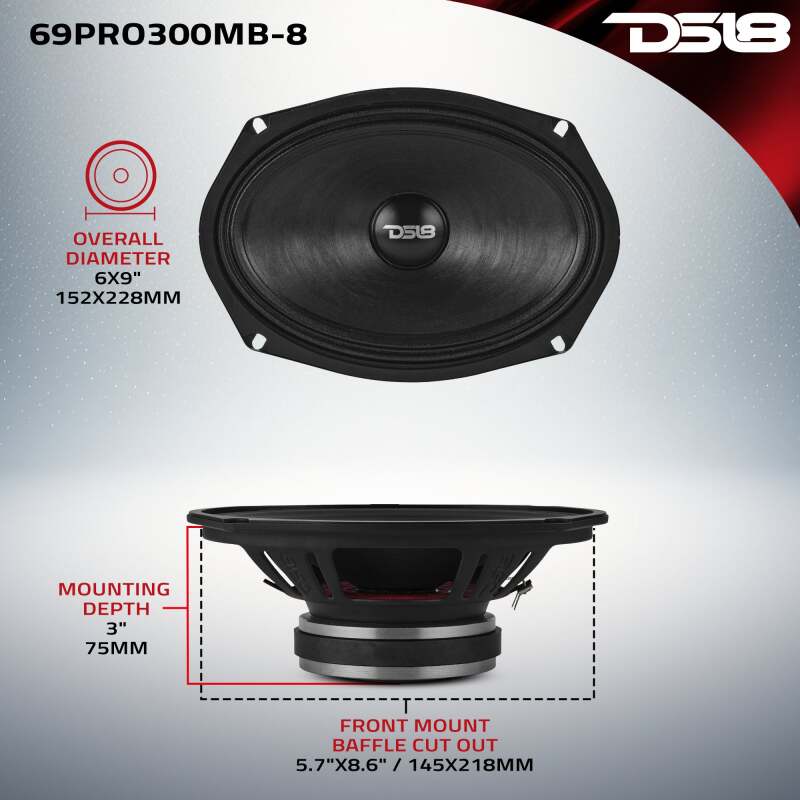 Picture of DS18 DSE PRO Mid-Bass Loudspeakers - 69PRO300MB-8