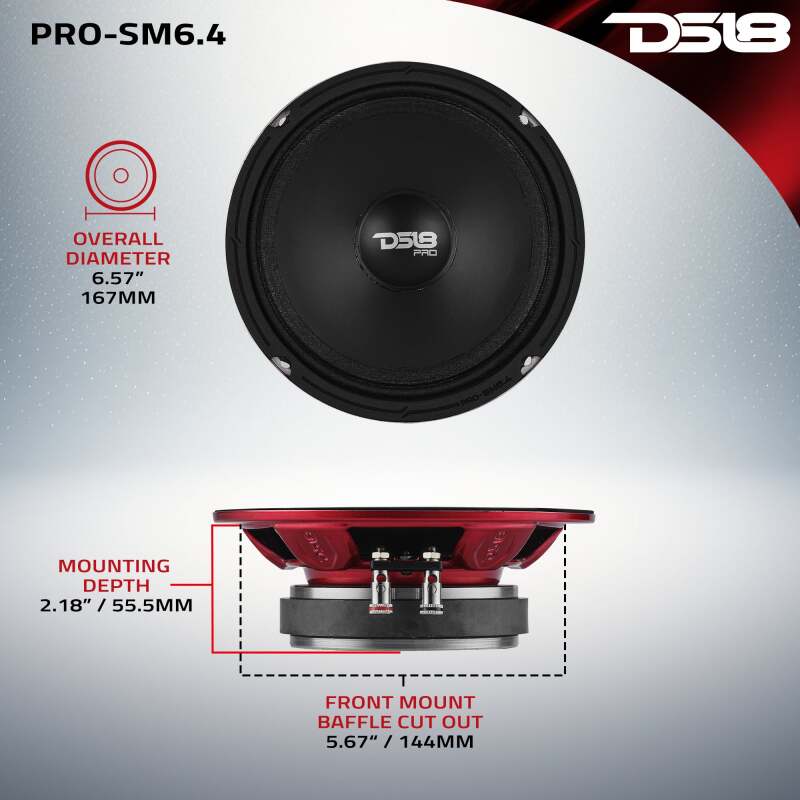 Picture of DS18 DSE PRO-SM Shallow Loudspeakers - PRO-SM6.4