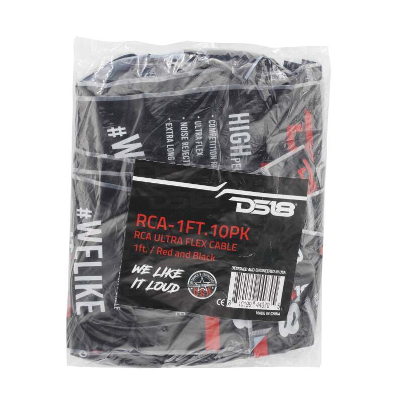 Picture of DS18 DSE RCA Wires Speaker Wire & Coaxial Cables - RCA-1FT.10PK