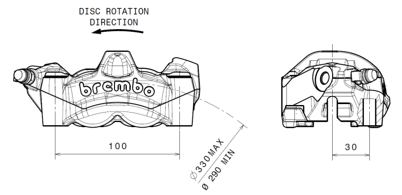 Picture of Brembo Powersports BRE Powersports Brake Calipers - 920A88580