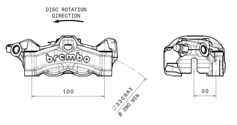 Picture of Brembo Powersports BRE Powersports Brake Calipers - 920D02094