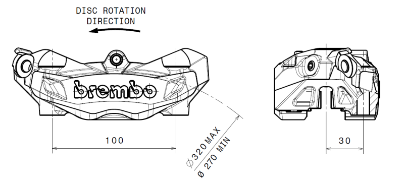 Picture of Brembo Powersports BRE Powersports Brake Calipers - 920B69039
