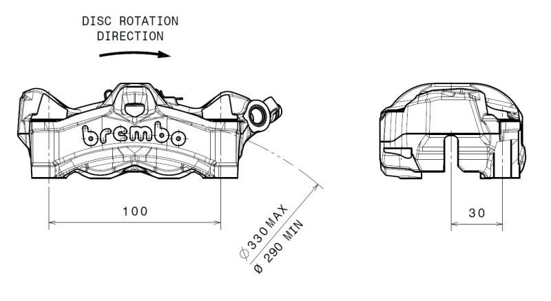 Picture of Brembo Powersports BRE Powersports Brake Calipers - 920D02093