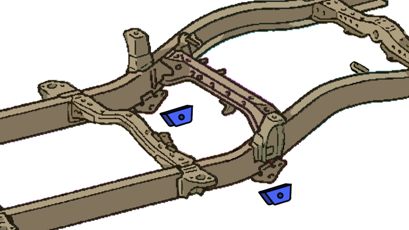 Picture of RBR Spring Mounts - Rustbuster Leaf Spring Mount rbrRB7111