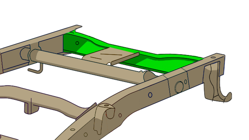Picture of RBR Crossmembers - Rustbuster 1999-2006 Chevy Silverado 1500 Rear Frame Crossmember rbrRB7331