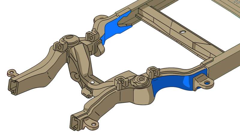 Picture of RBR Front Frame Section - Rustbuster Front Frame Section Right Side rbrRB7348R