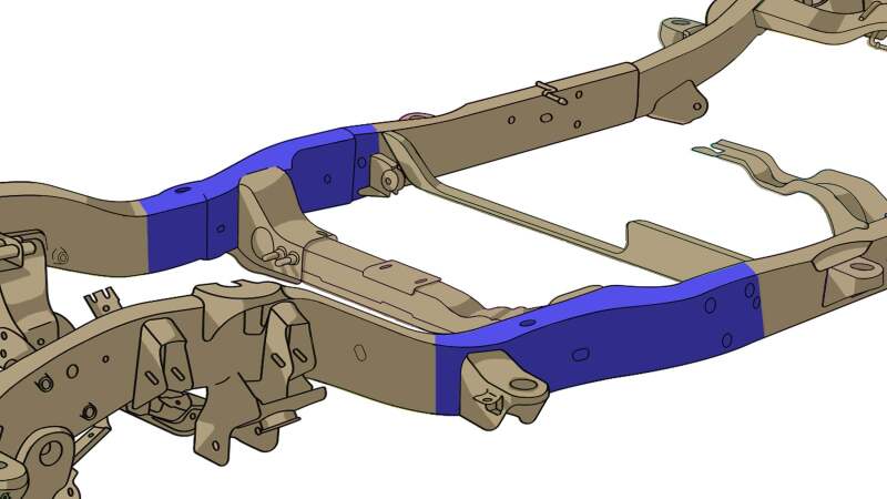 Picture of RBR Frame Section - Rustbuster Front Center Frame Section Left Side rbrRB7406L