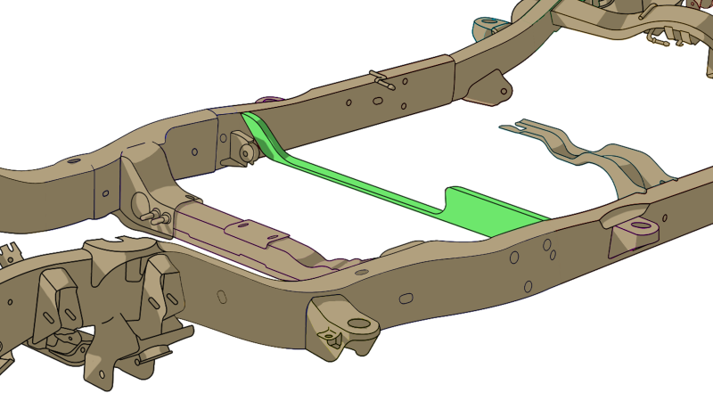 Picture of RBR Crossmembers - Rustbuster Front Frame Support Crossmember rbrRB7421