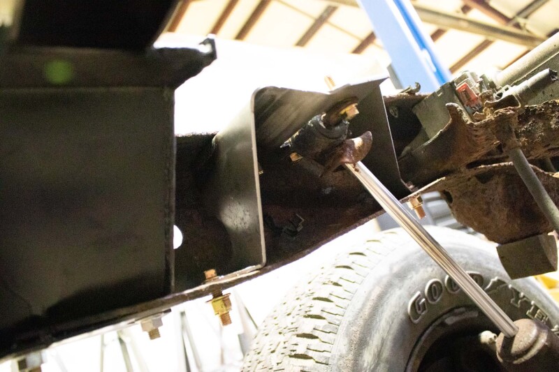 Picture of RBR Rear Frame Section - Rustbuster Rear Shock Mount Left Side rbrRB7617L