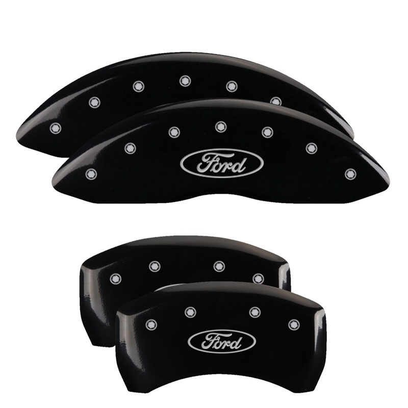 Picture of MGP Caliper Covers 4 Logo Front - 10230SFRDBK