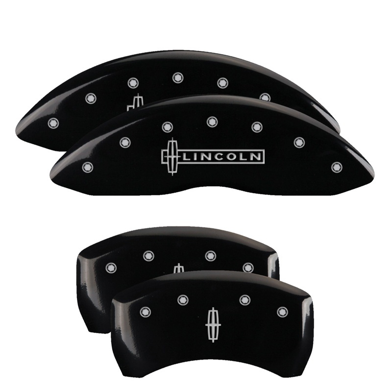 Picture of MGP Caliper Covers 4 Logo Front - 36020SLC1BK