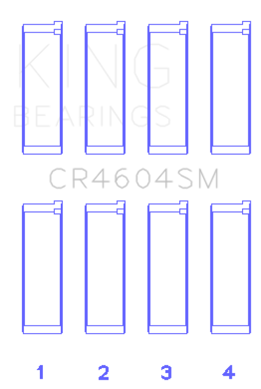 Picture of King Engine Bearings KING Connecting Rod Bearings - CR4604SM