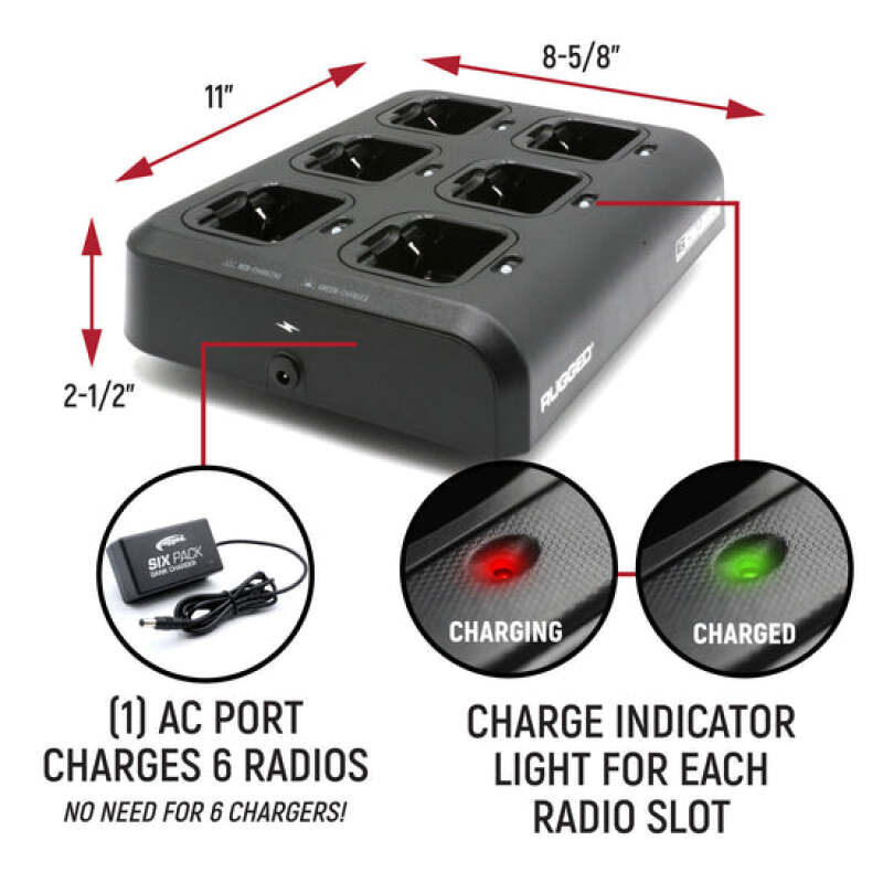 Picture of Rugged Radios RGD Chargers Audio - 6PACK-GMR2