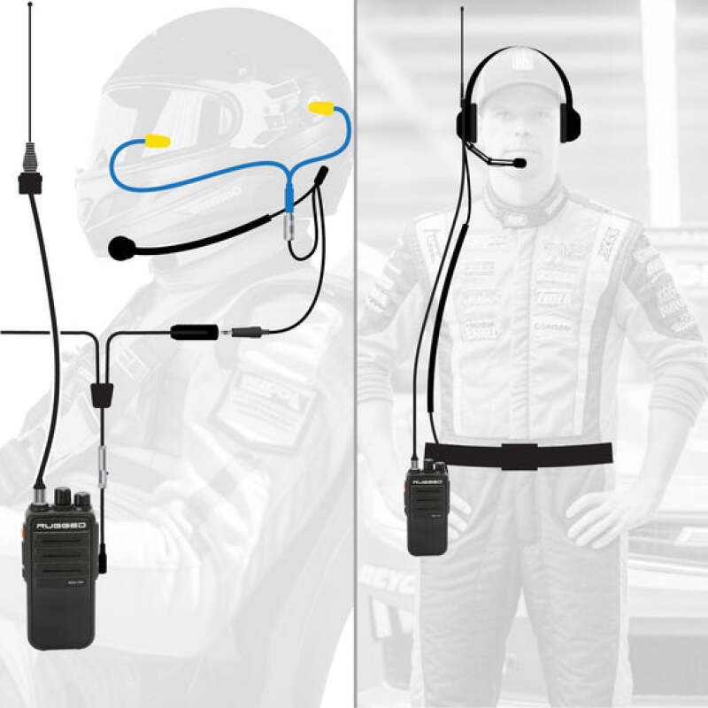 Picture of Rugged Radios RGD Race Radio Kit Driver Audio - IMSA-RDH-U-LT