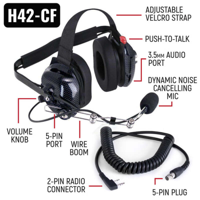 Picture of Rugged Radios RGD Race Radio Kit Driver Audio - IMSA-RDH-U-LT