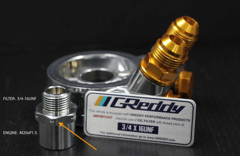 Picture of GReddy GRE Oil Cooler Adapters - 12401116