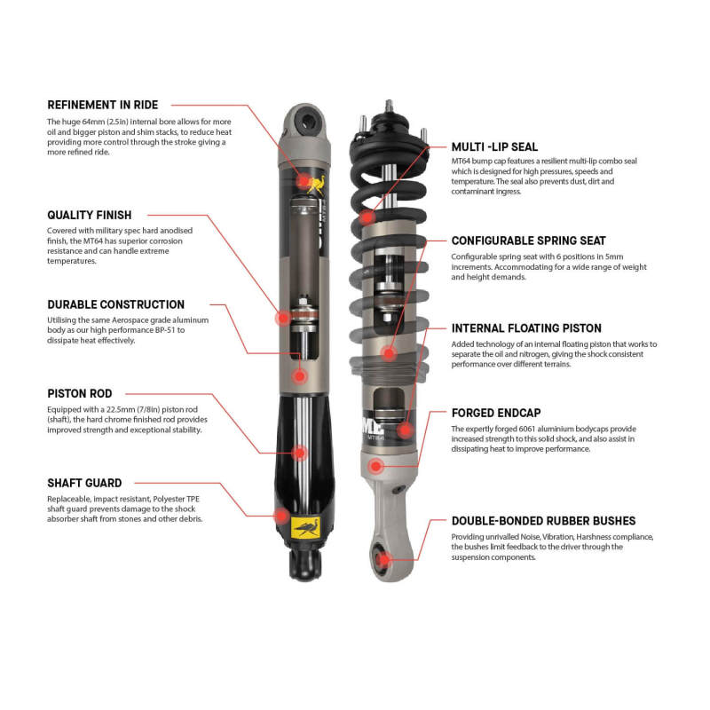 Picture of ARB OME Gas Shocks Rear Shocks and Struts - MT64601009