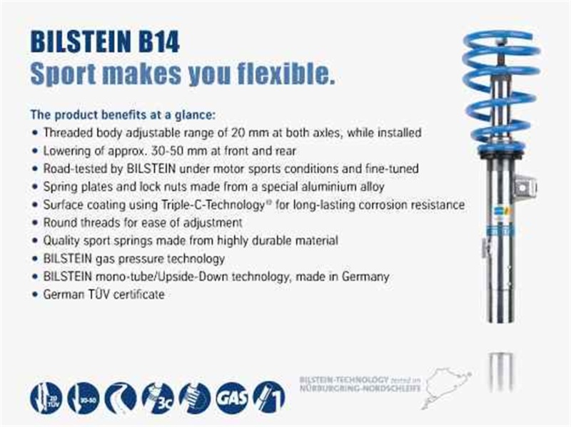 Picture of Bilstein BIL B14 Series Suspension Kits Coilovers - 47-264632