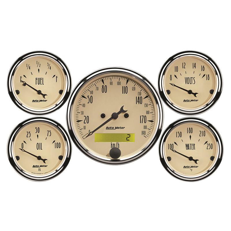 Picture of AutoMeter AM Antique Beige Gauges - 1809-M