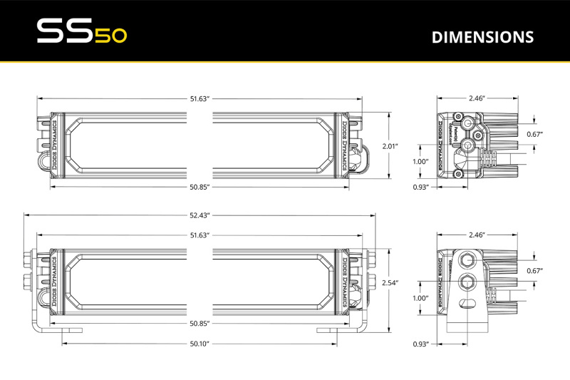 Picture of Diode Dynamics DIO LED Light Bars Light Bars & Cubes - DD8411