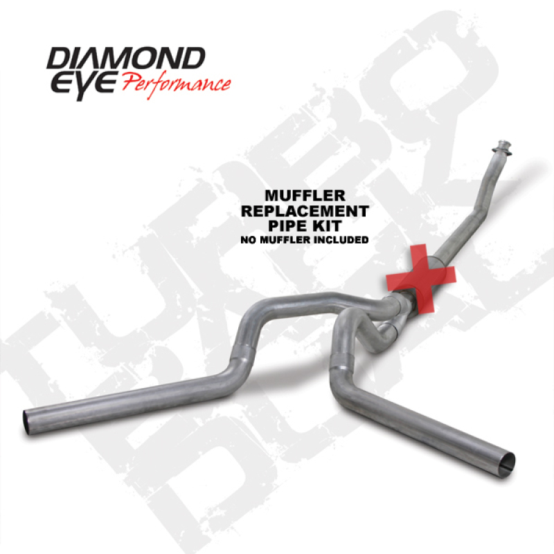 Picture of Diamond Eye Performance DEP Turbo Back Exhaust Kit AL - K4214A-RP