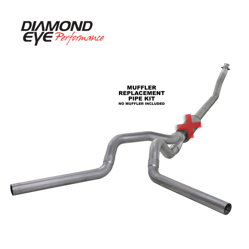Picture of Diamond Eye Performance DEP Turbo Back Exhaust Kit AL - K4214A-RP