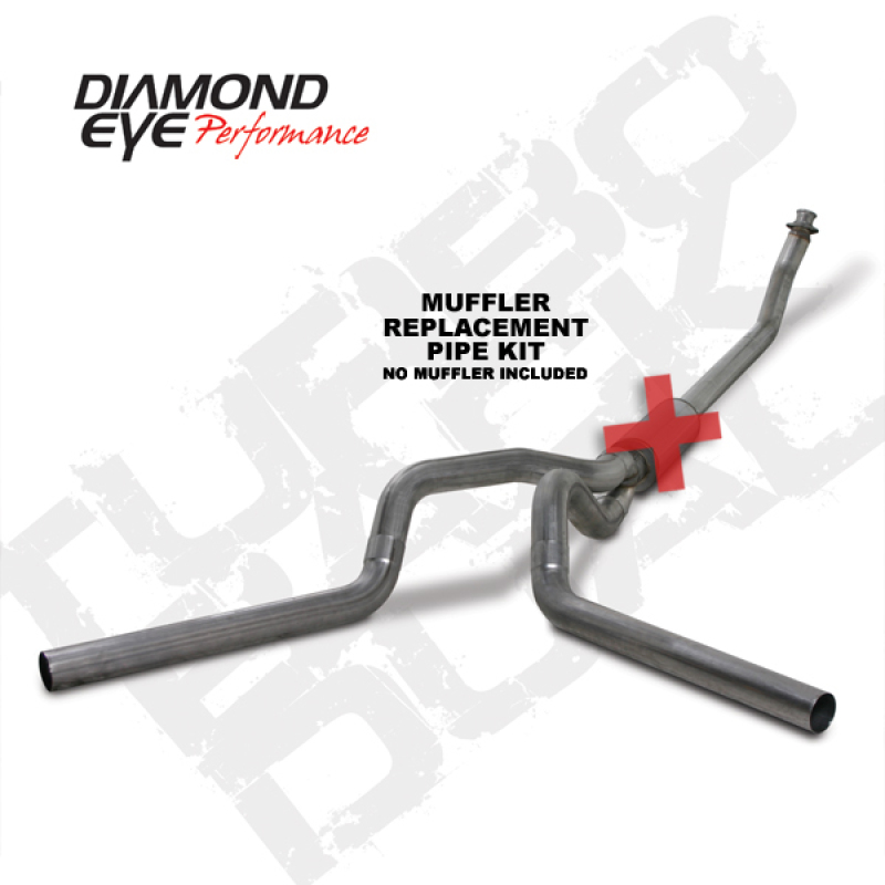 Picture of Diamond Eye Performance DEP Turbo Back Exhaust Kit SS - K4214S-RP