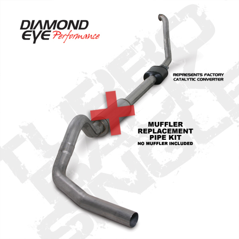 Picture of Diamond Eye Performance DEP Turbo Back Exhaust Kit AL - K4306S-RP