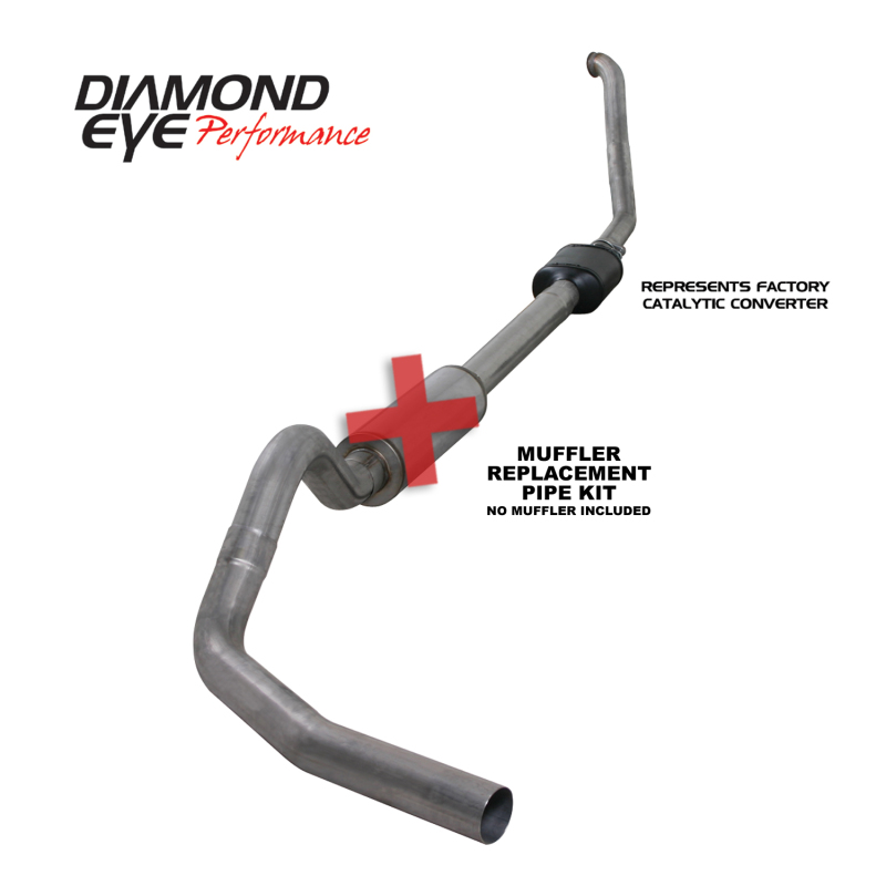 Picture of Diamond Eye Performance DEP Turbo Back Exhaust Kit AL - K4306S-RP