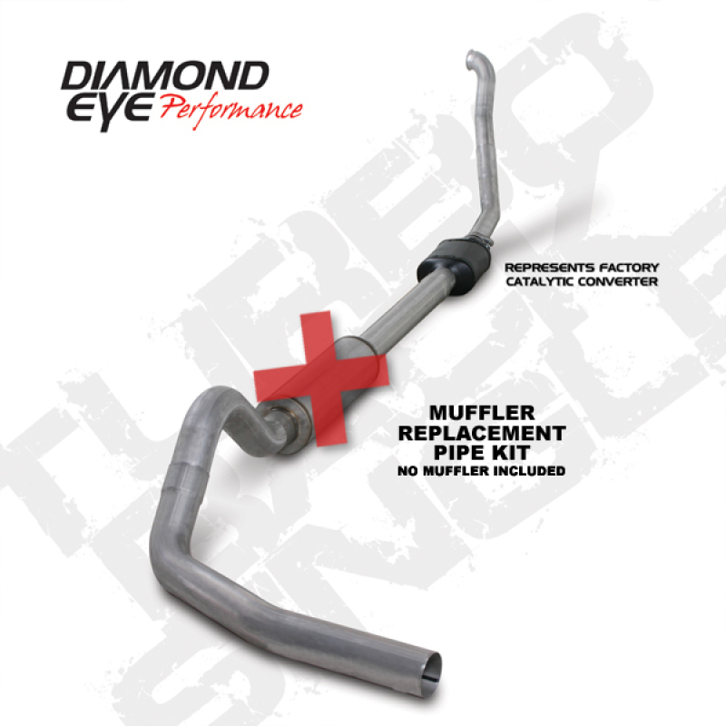 Picture of Diamond Eye Performance DEP Turbo Back Exhaust Kit AL - K4306A-RP