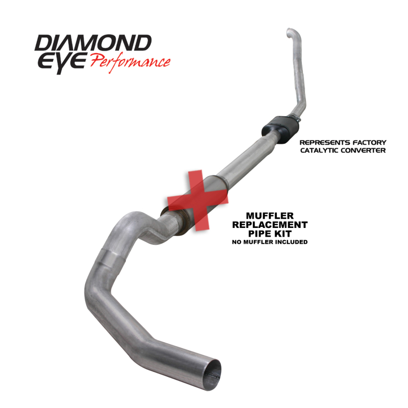 Picture of Diamond Eye Performance DEP Turbo Back Exhaust Kit AL - K5314A-RP