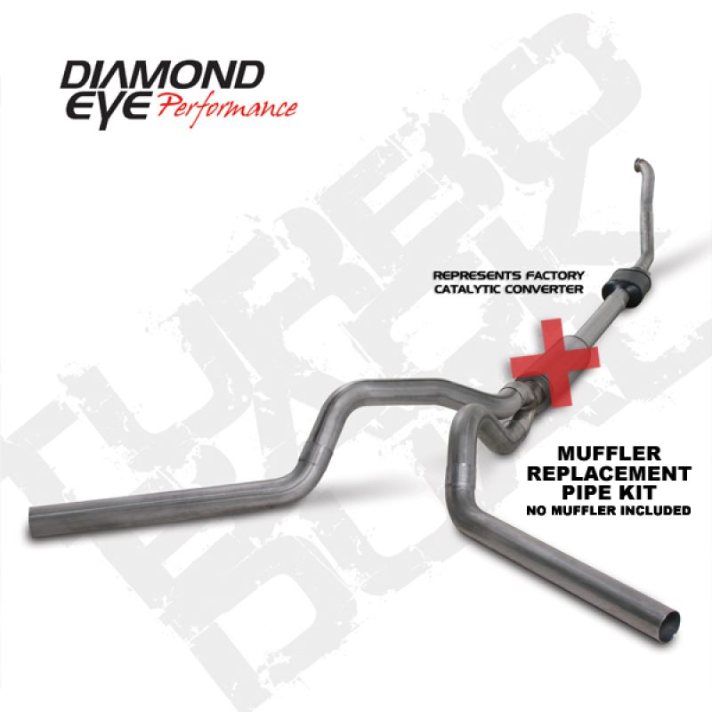 Picture of Diamond Eye Performance DEP Turbo Back Exhaust Kit SS - K4308S-RP