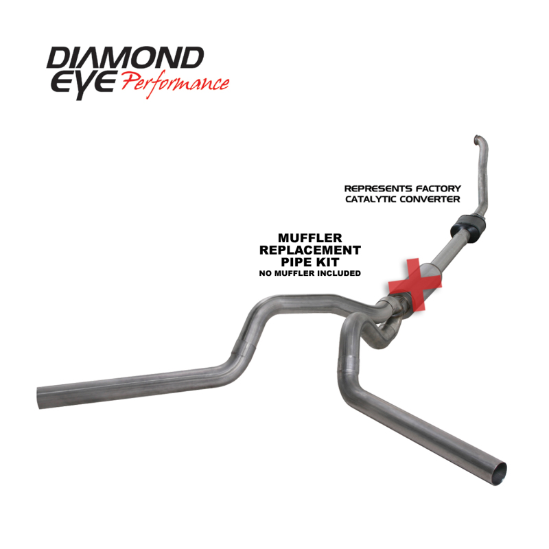 Picture of Diamond Eye Performance DEP Turbo Back Exhaust Kit SS - K4308S-RP
